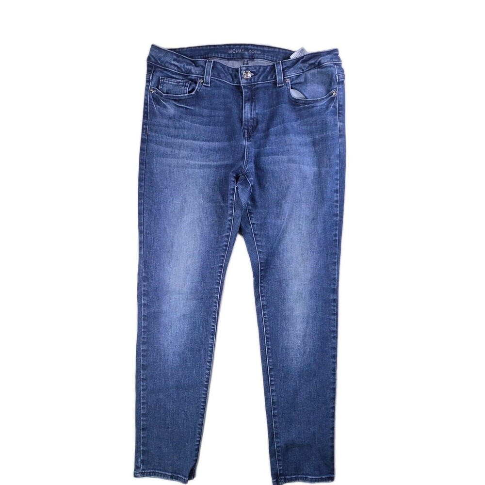 Michael Kors Women's Size 8 Skinny Leg Medium Wash Blue Denim Jeans